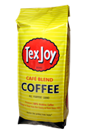 TexJoy Café Blend Coffee TexJoy, coffee, cafe, café, roast, bold, rich, aroma, arabica, pure, founder's, choice, mild, robust