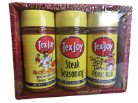 Steak Seasoning of TexJoy brand seasonings; the signature steak seasoning  of the greater Beaumont, Houston, Port Arthur, Galveston and Orange Texas &  SW Louisiana since 1921